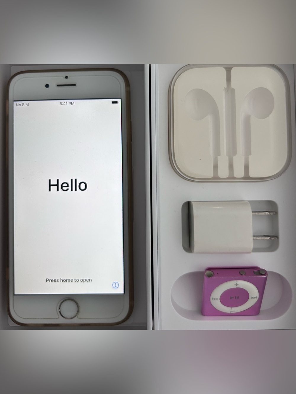 iPhone 6s 64GB gold + iPod shuffle